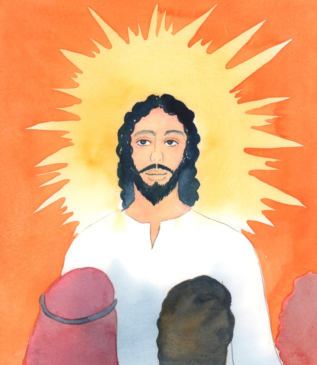Det finns ingen religion som är lika bra som den kristna religionen, 2005 (akvarell på papper) av Elizabeth Wang