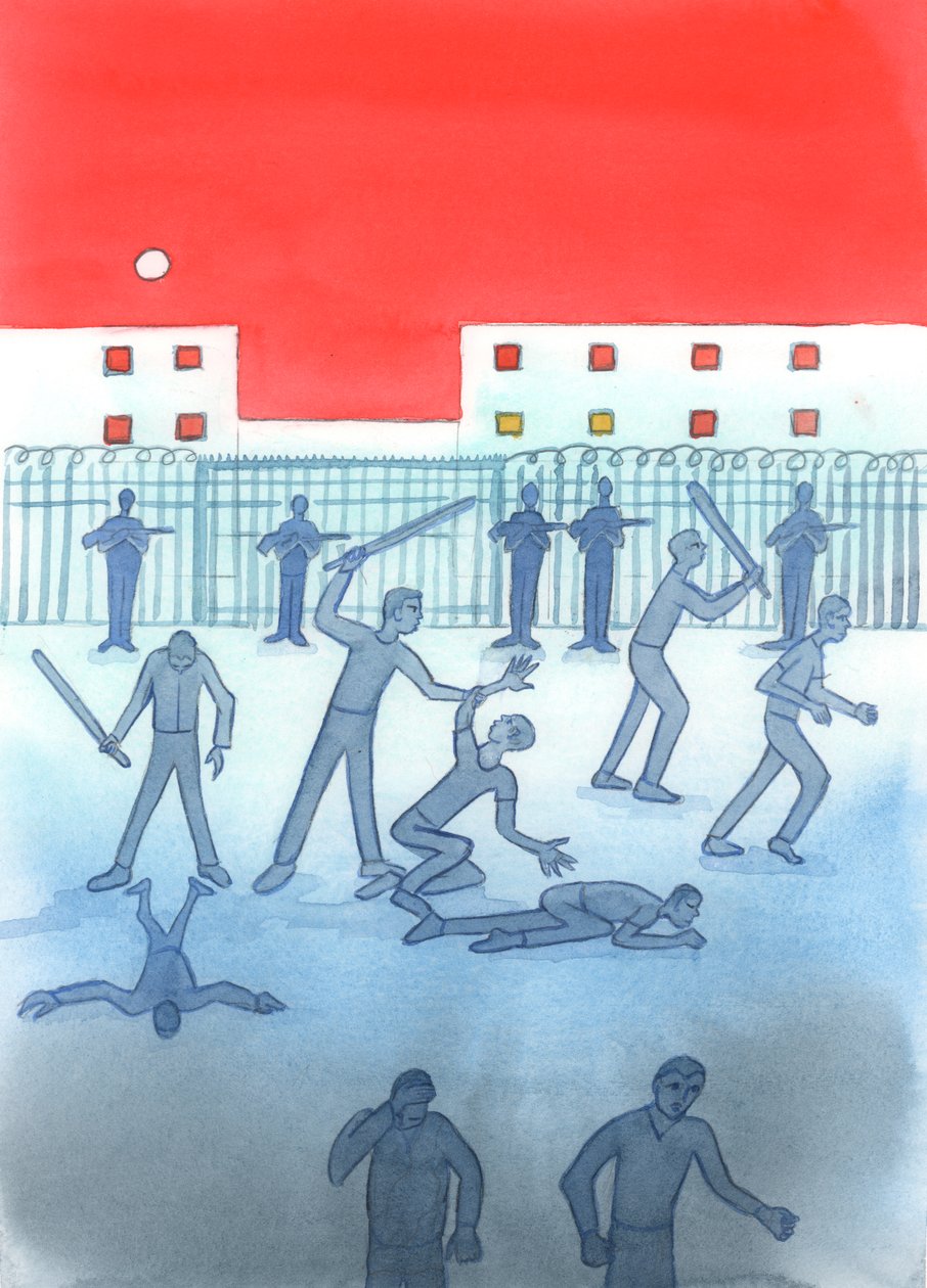 Orättvisa härskare är de som misslyckas med att skydda de svaga, stiftar orättvisa lagar, tolererar korruption, vägrar att ge upp lyx medan deras folk svälter och stoppar legitima protester., 2004 (w/c på papper) av Elizabeth Wang