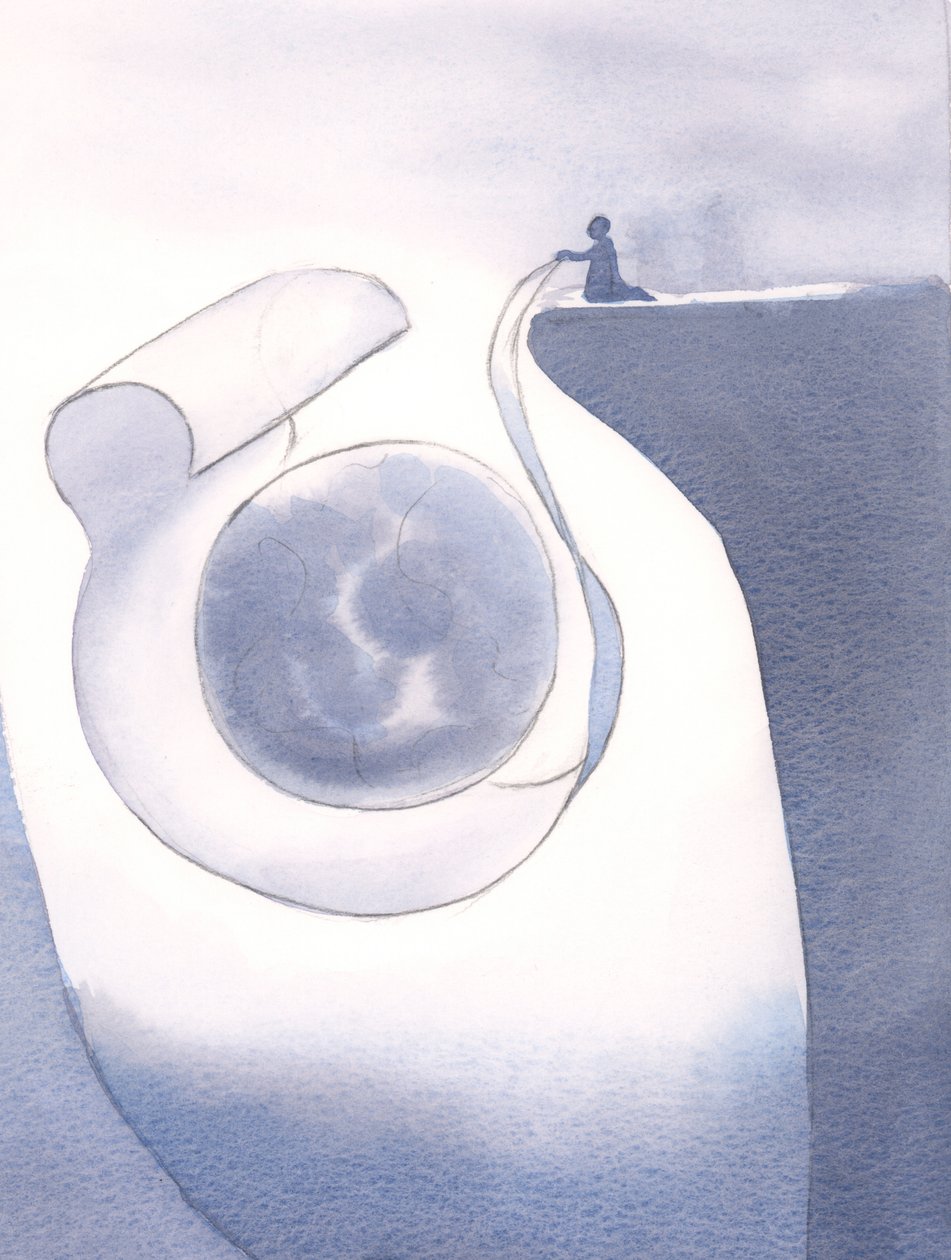 När vi ber i Kristi namn kan vår bön omsluta hela världen, 2000 (w/c på papper) av Elizabeth Wang