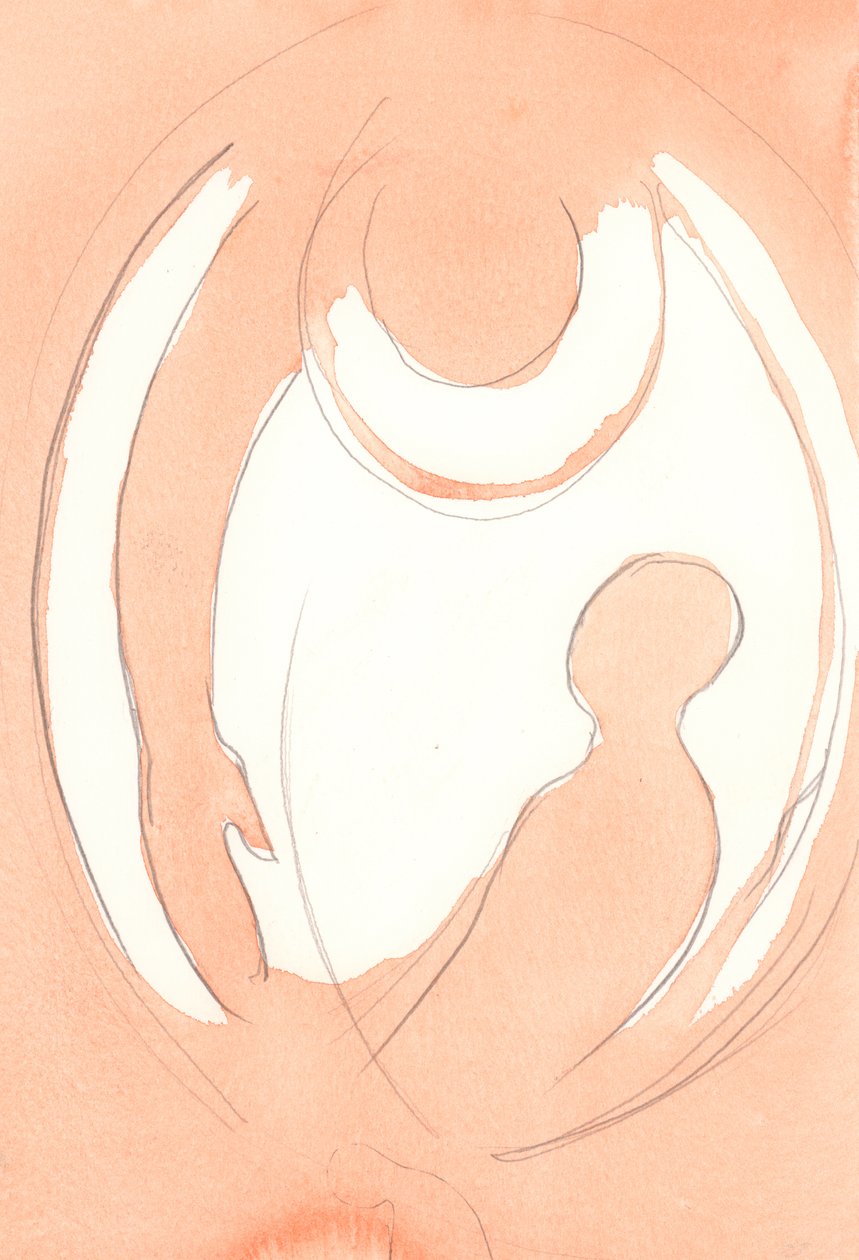 Närhelst vi omvänder oss från våra synder, omfamnar Gud Fadern oss i en snabb rörelse av förlåtelse, 2001 (w/c på papper) av Elizabeth Wang