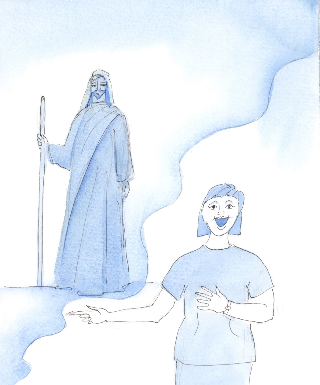 Skulle St. Paul känna igen det?, 2003 (w/c på papper) av Elizabeth Wang