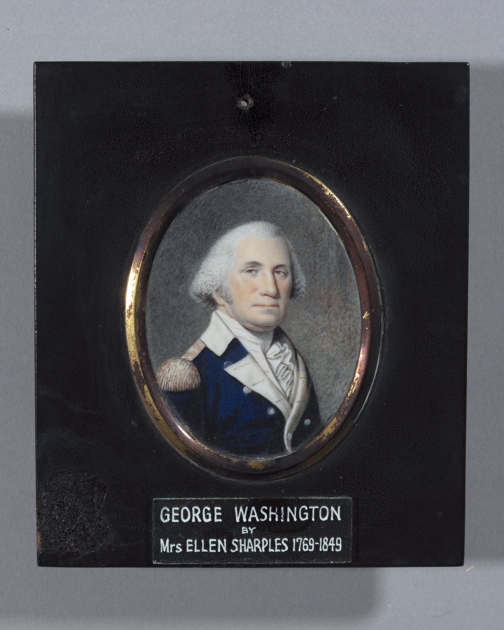 George Washington, förmodligen 1803 (akvarell på elfenben) av Ellen Sharples