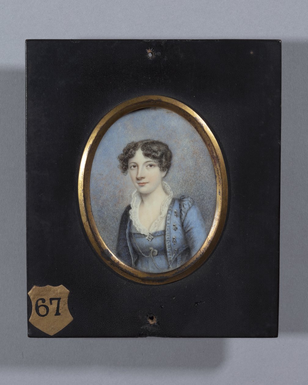 Mrs Morgan (akvarell på elfenben) av Ellen Sharples