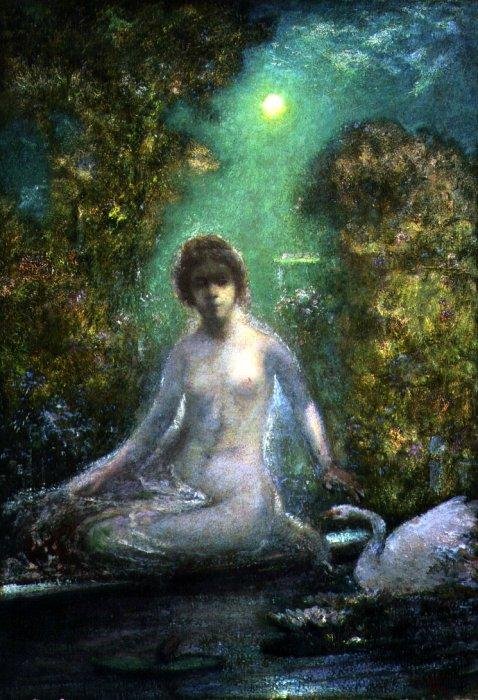 Leda and the Swan av Elliot Daingerfield