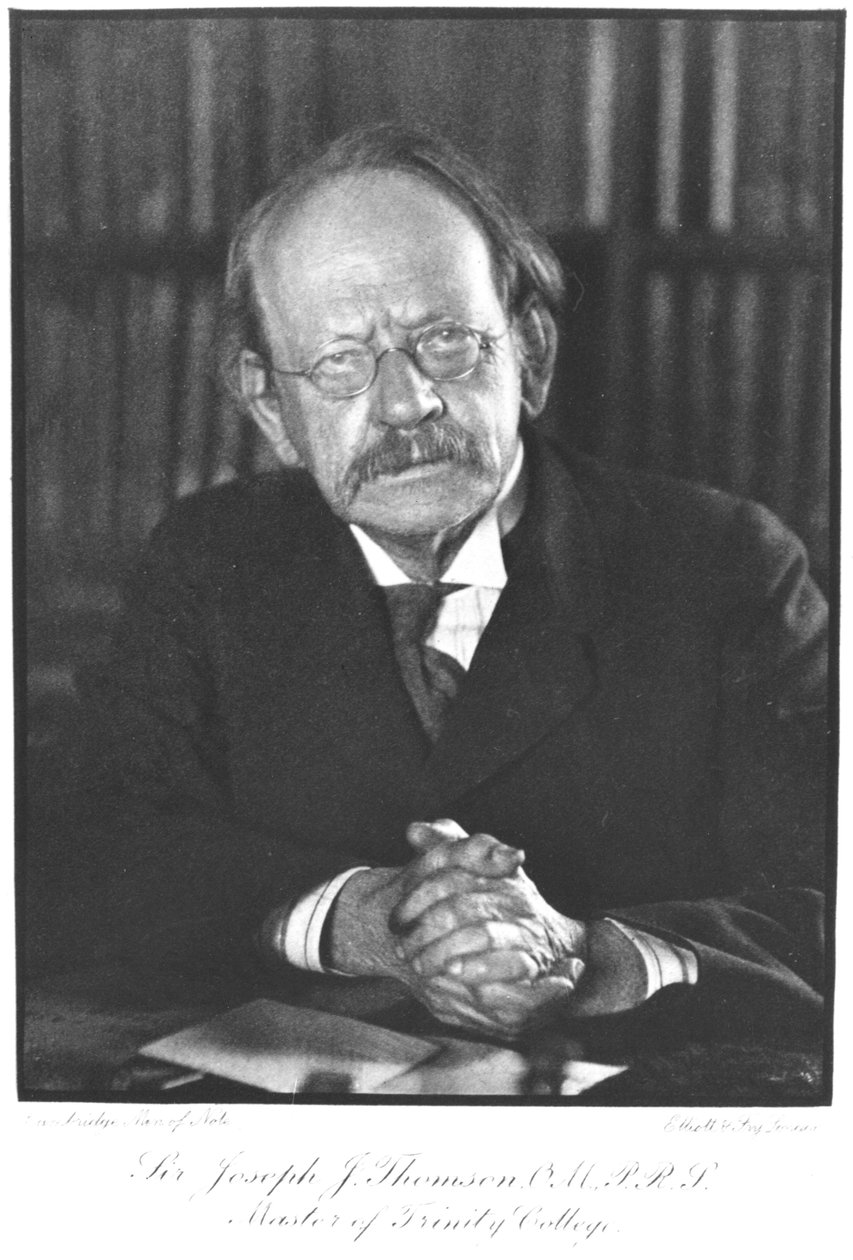 Porträtt av Sir Joseph John Thomson (1856-1940), ca 1920-30 av Elliott und Fry Studio