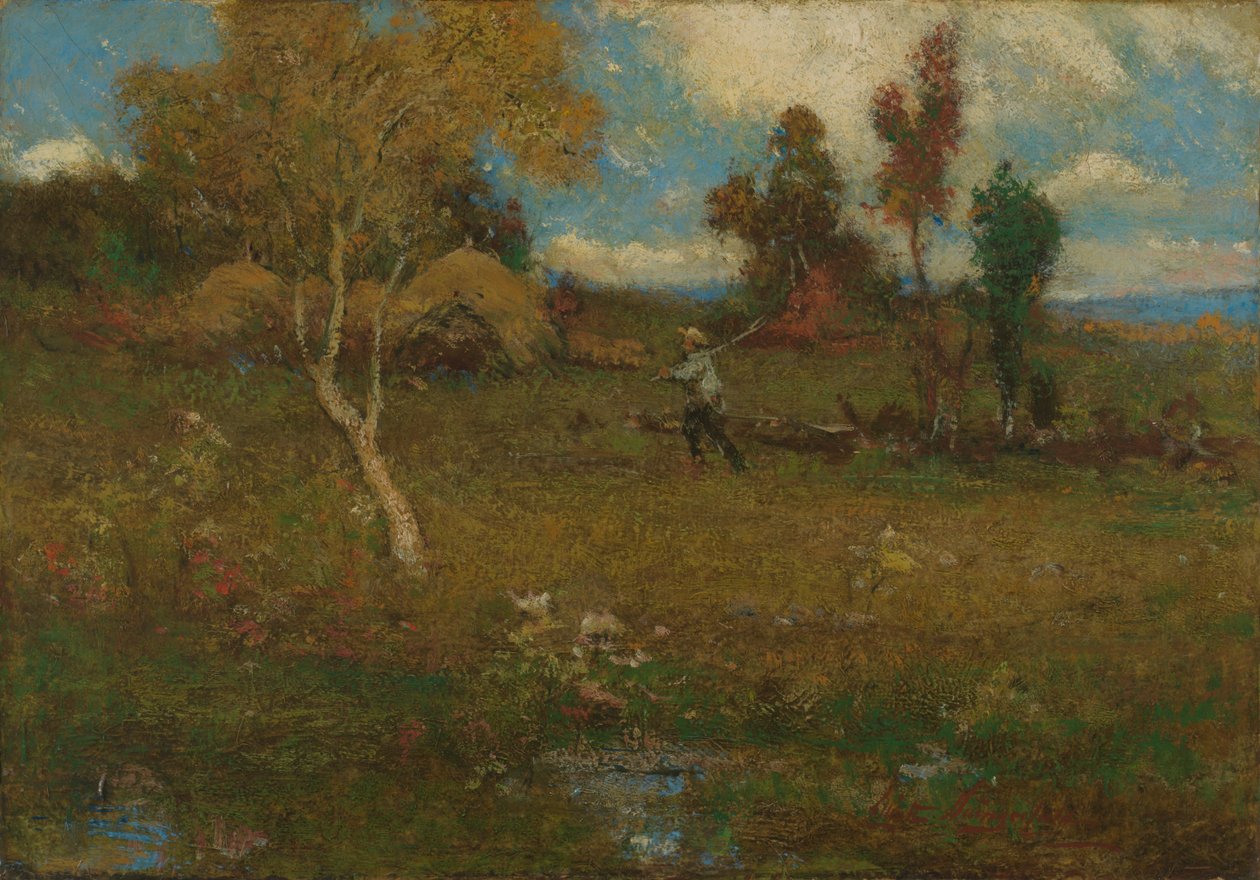 Tillbaka från gården, ca. 1915-1920. av Elliott Daingerfield