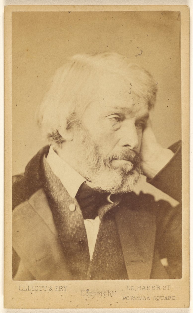 T[homas] Carlyle (1795 - 1881) av Elliott and Fry