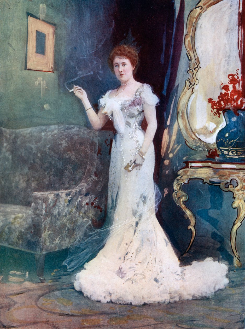 Miss Granville i en avbruten smekmånad, c1902. av Ellis and Walery