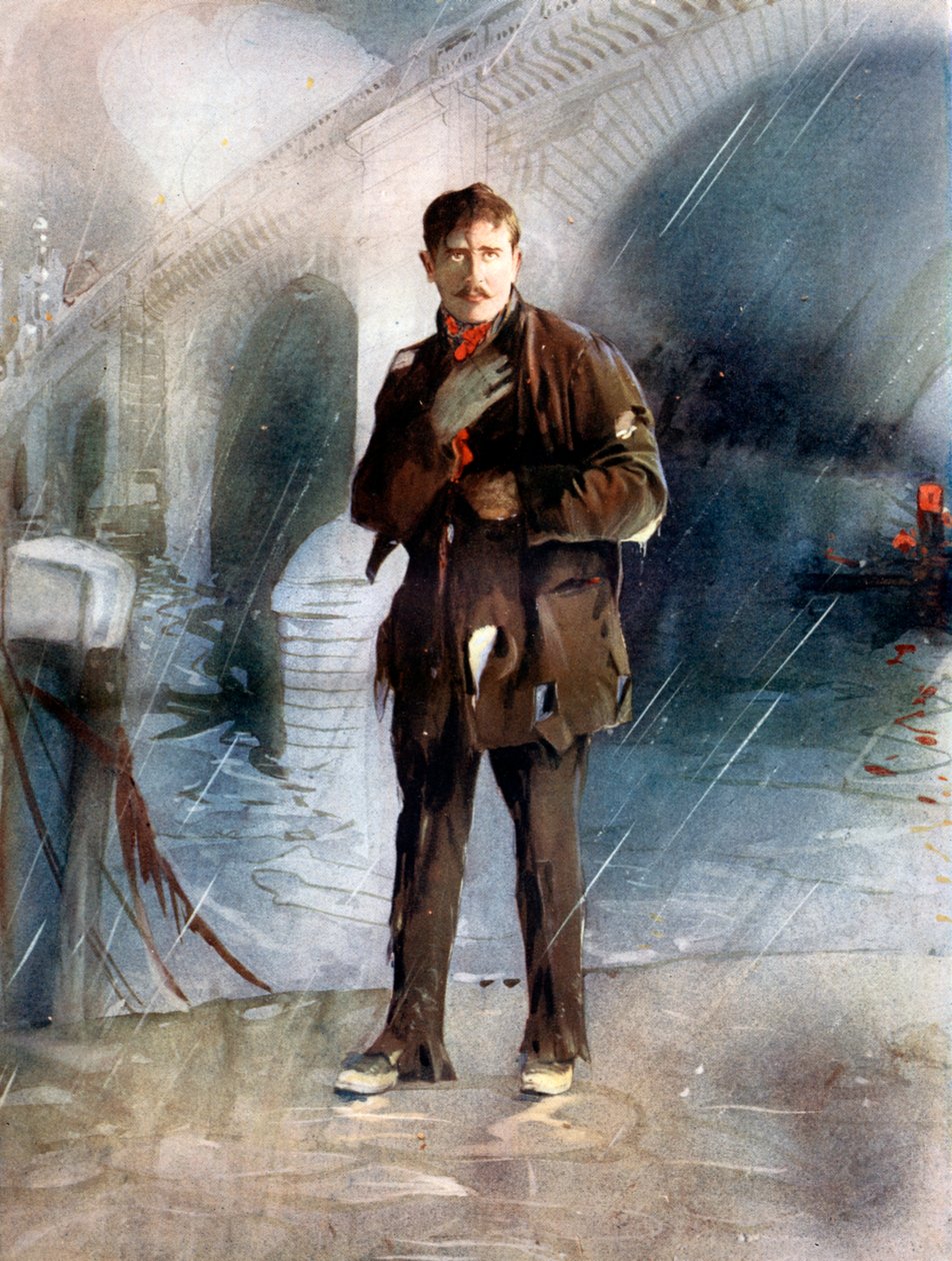 Sir Charles Henry Hawtrey i A Message from Mars, c1902. av Ellis and Walery