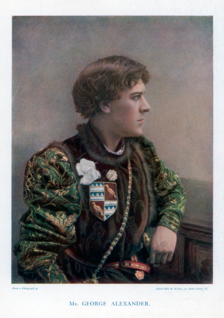 Sir George Alexander, engelsk skådespelare och teaterchef, 1901. av Ellis and Walery