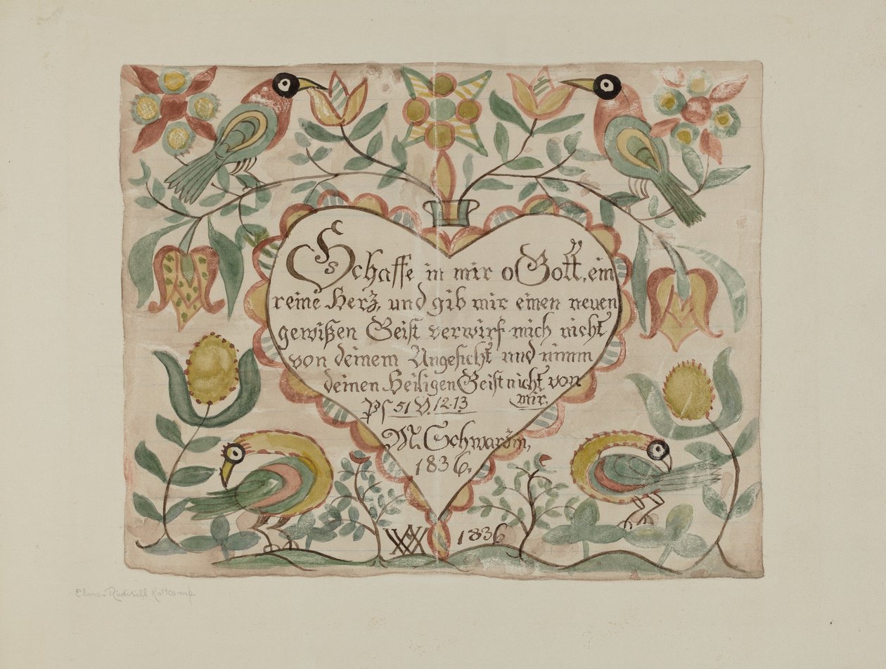 Upplyst psalm, ca. 1939. av Elmer R. Kottcamp