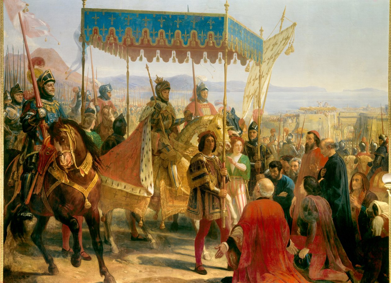Inskriven av Karl VIII (1470-1498) i Neapel av Eloi Firmin Feron
