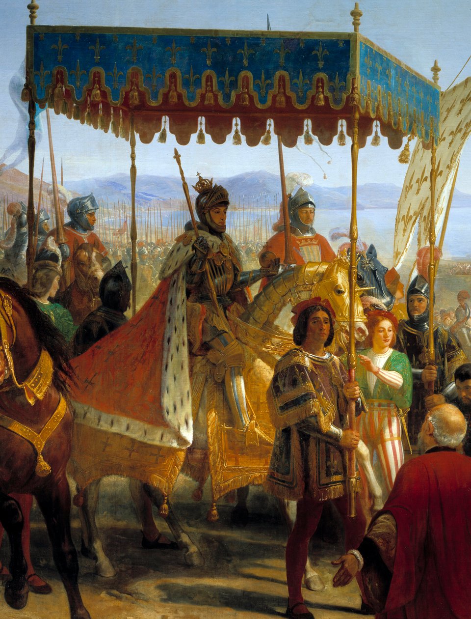 Karl VIII:s (1470-1498) inträde i Neapel av Eloi Firmin Feron