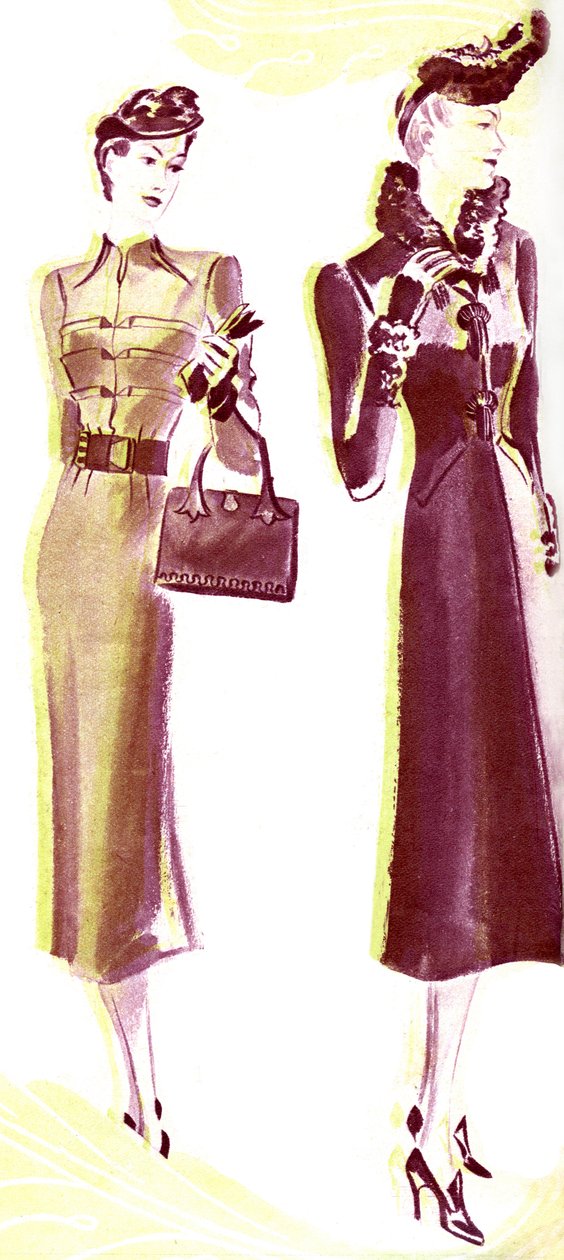Elsa Schiaparelli teckning av Elsa Schiaparelli
