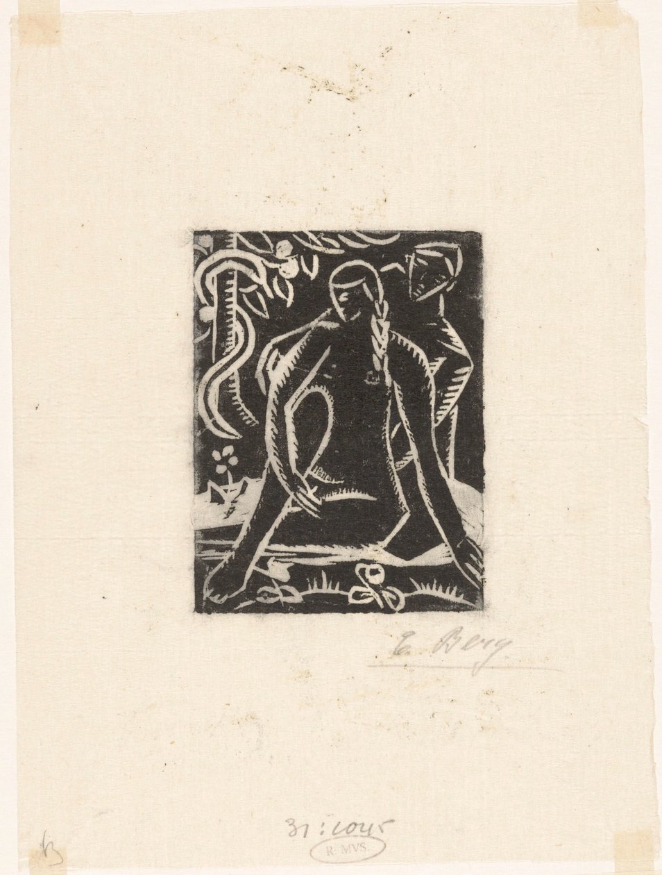 Adam en Eva av Else Berg (signed by artist)