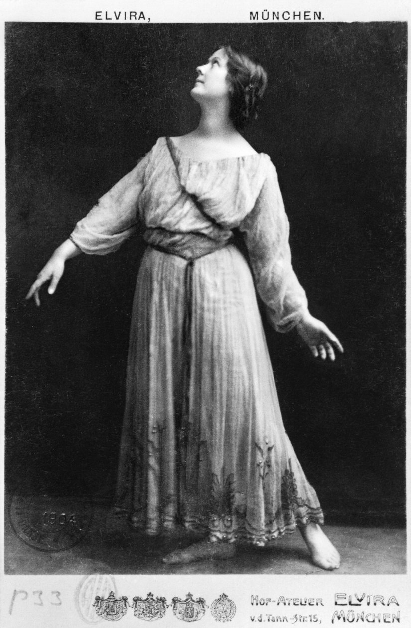 Isadora Duncan (1877-1927) c.1903-04 av Elvira Studio