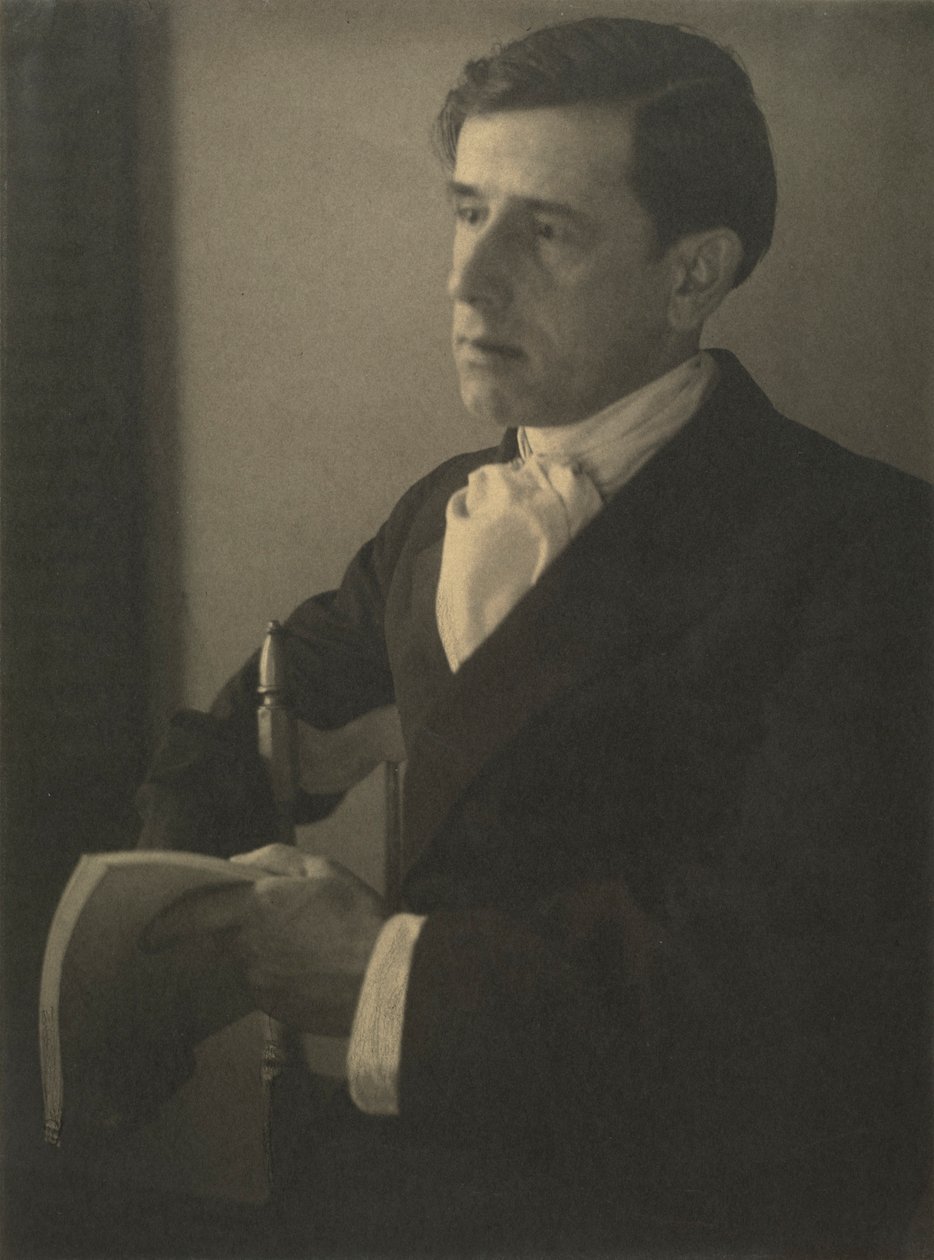 Porträtt av Clarence H. White 1871-1925, ca. 1898. av Ema Spencer