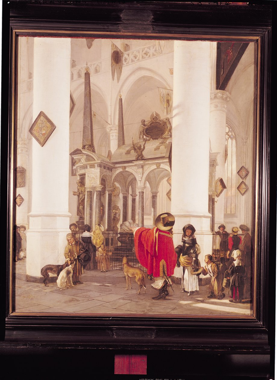 I totonu o le Nieuwe Kerk, Delft, 1656 swed av Emanuel de Witte