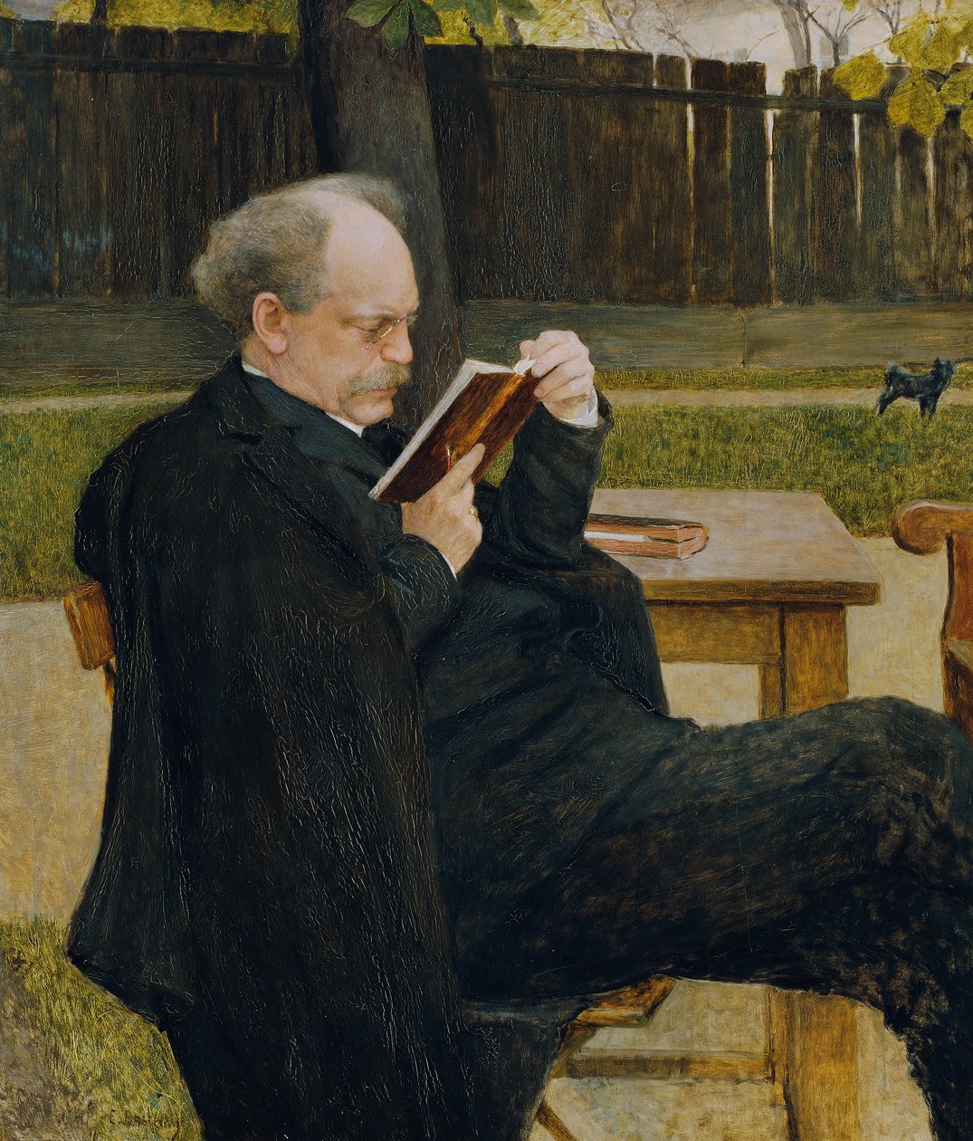 läsande man av Emanuel Baschny