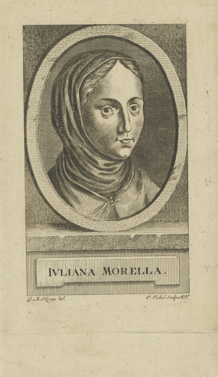 Porträtt av Juliana Morell 1594-1653, före 1777. av Emanuel Eichel
