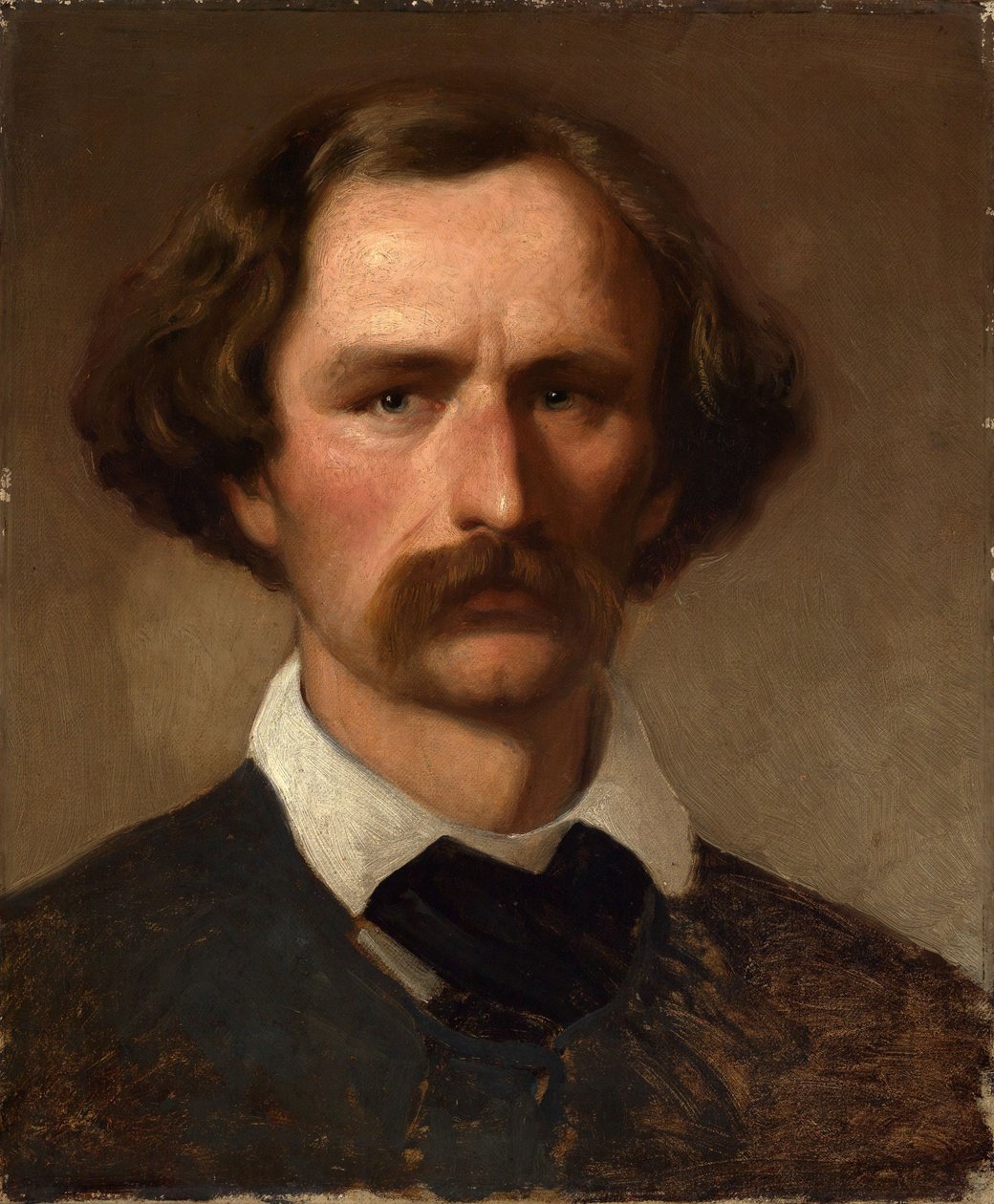 Porträtt av målaren Carl Friedrich Lessing av Emanuel Gottlieb Leutze