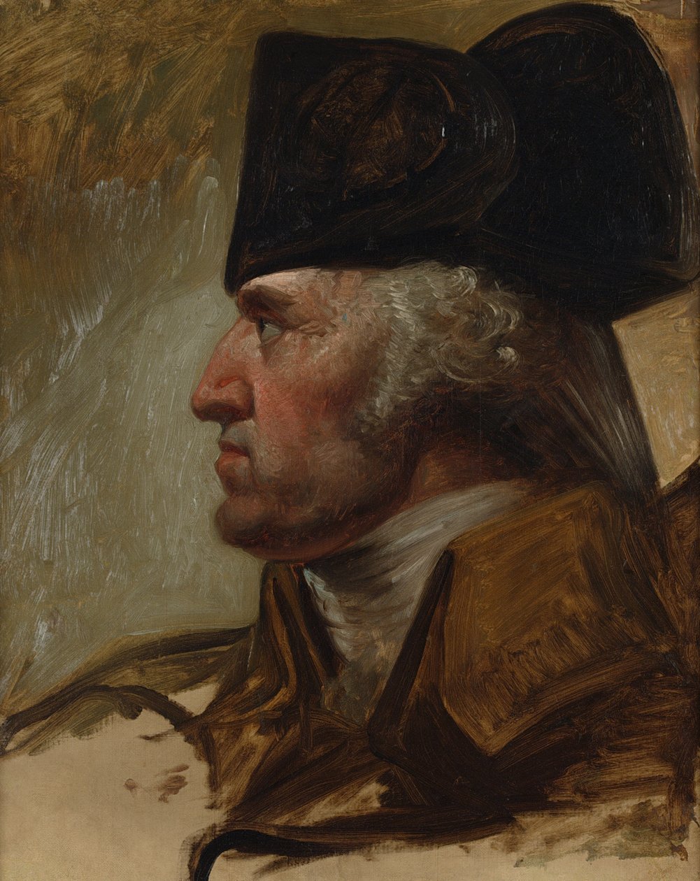 George Washington, Studie för Washington som korsar Delaware, c.1850 av Emanuel Gottlieb Leutze