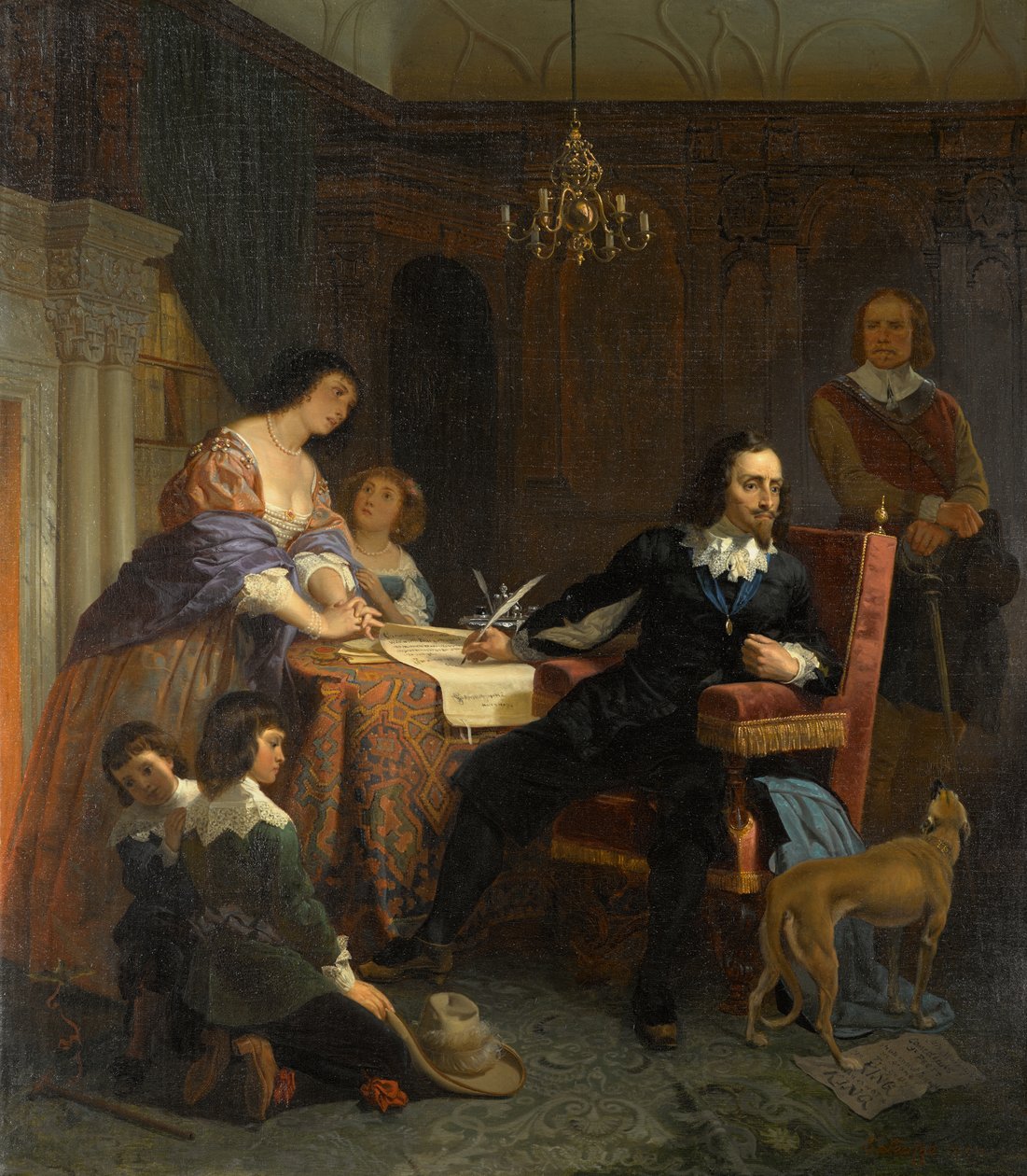 Uppnådaren av Strafford av Emanuel Gottlieb Leutze