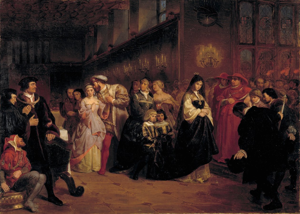 Anne Boleyns uppvaktning av Emanuel Gottlieb Leutze