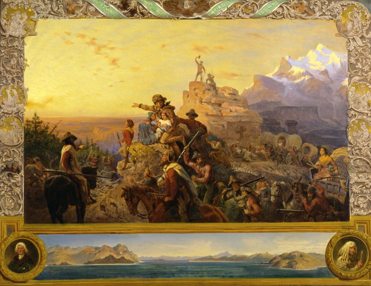 Västerut tar imperiets kurs sin väg (väggmålning, U.S. Capitol) av Emanuel Gottlieb Leutze