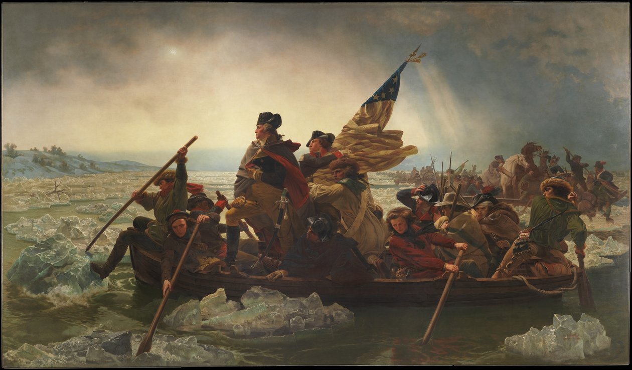 Washington korsar Delaware, 1851 av Emanuel Leutze