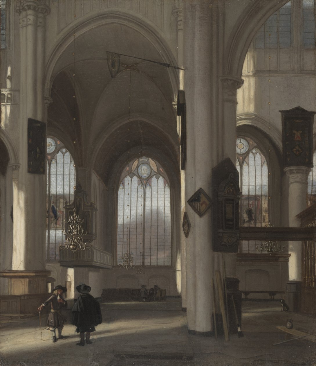 Interiör av en kyrka, ca 1680 (olja på duk) av Emanuel de Witte