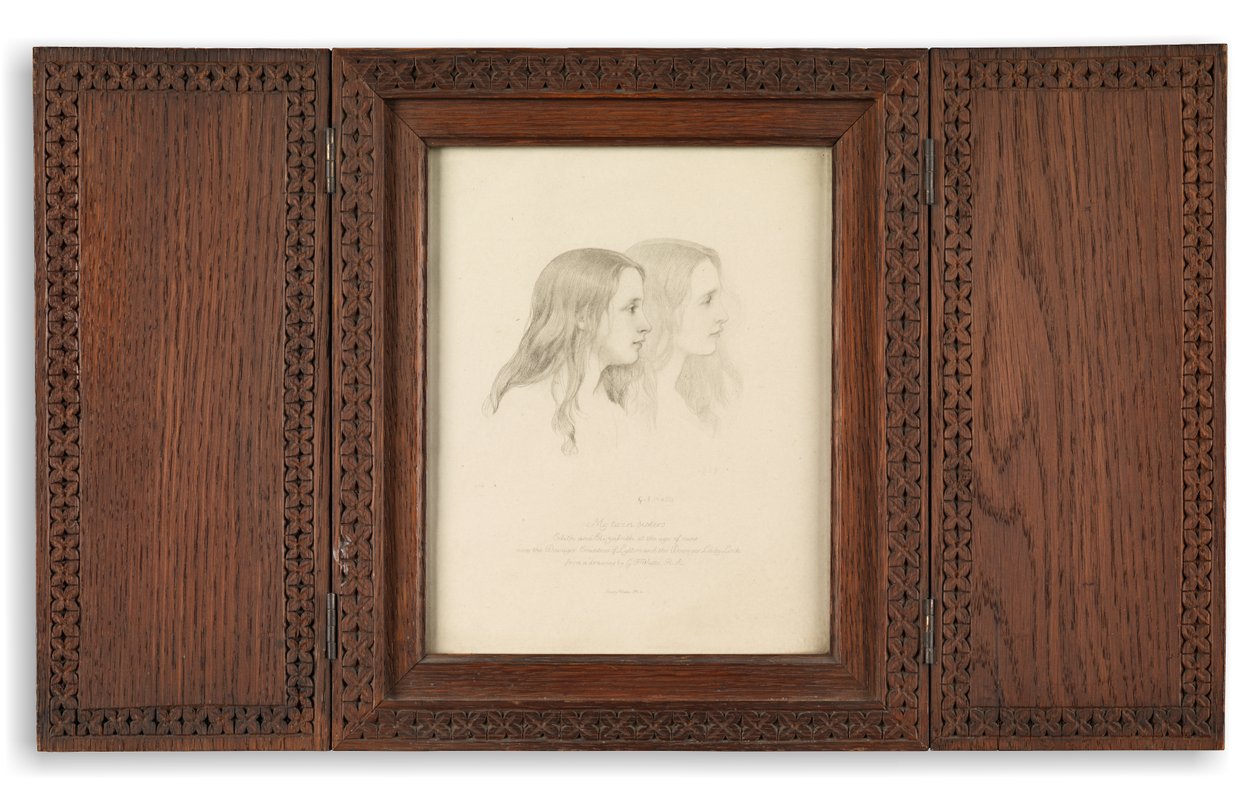 Mina tvillingsystrar (fotogravyr) av Emery Walker