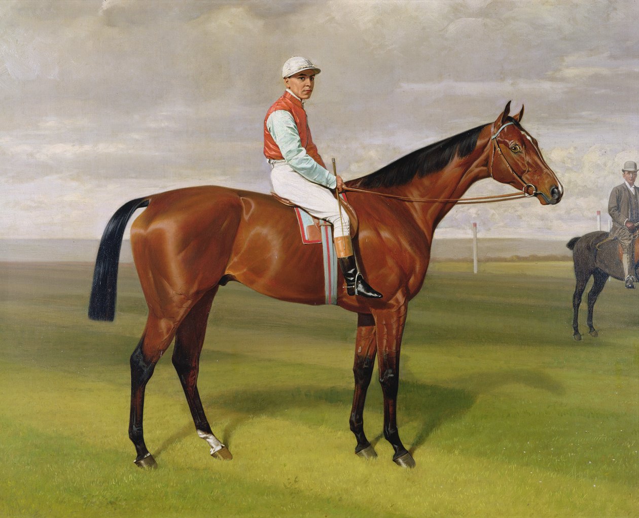 Isinglass, vinnare av 1893 års Derby, 1893 olja på duk detalj från 188206 av Emil Adam
