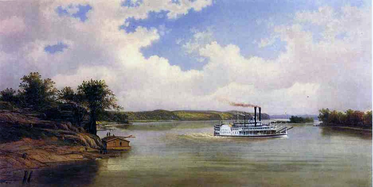 Ångbåt, 1881 av Emil Bott