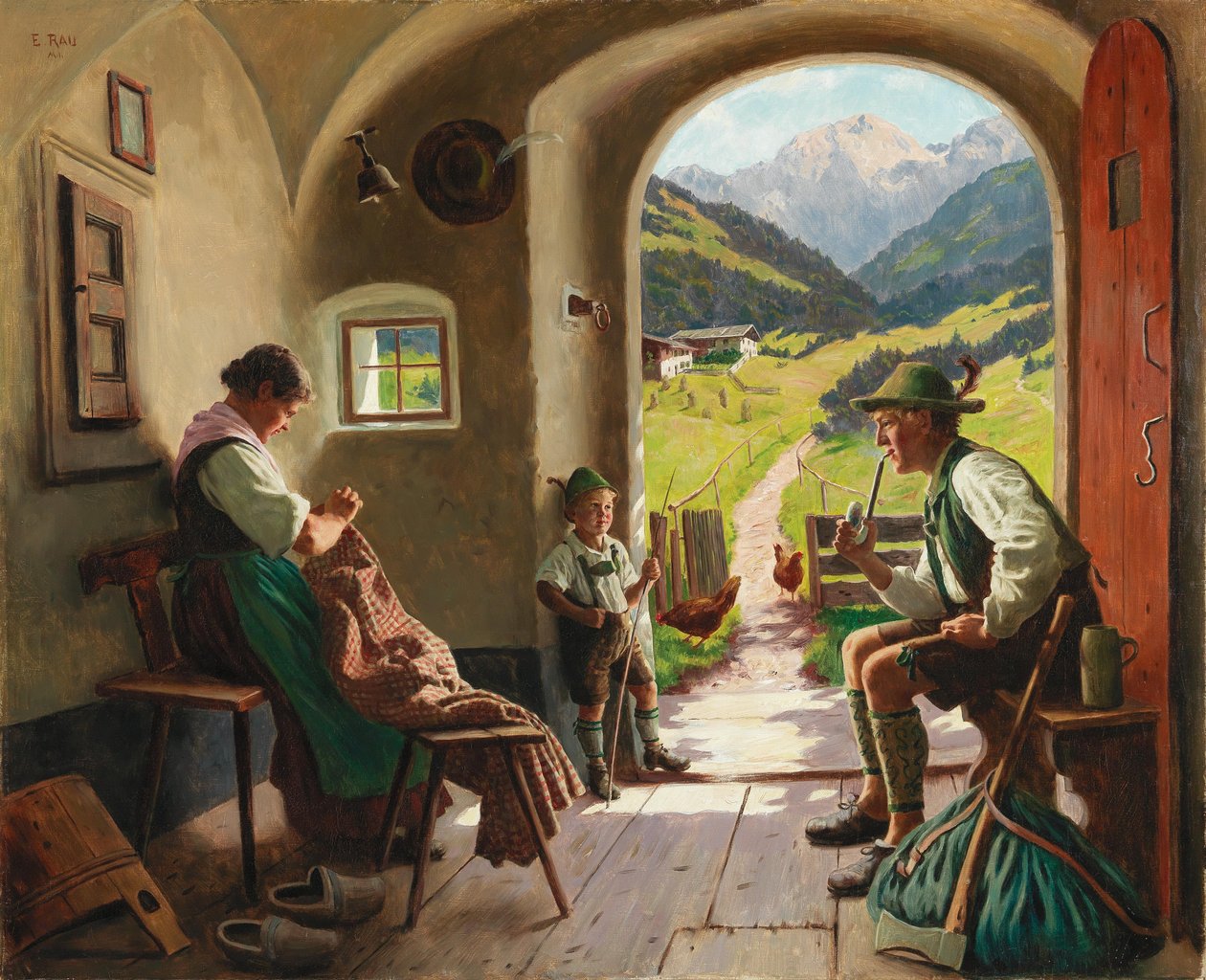 A Summers Day in Tyrol av Emil Rau