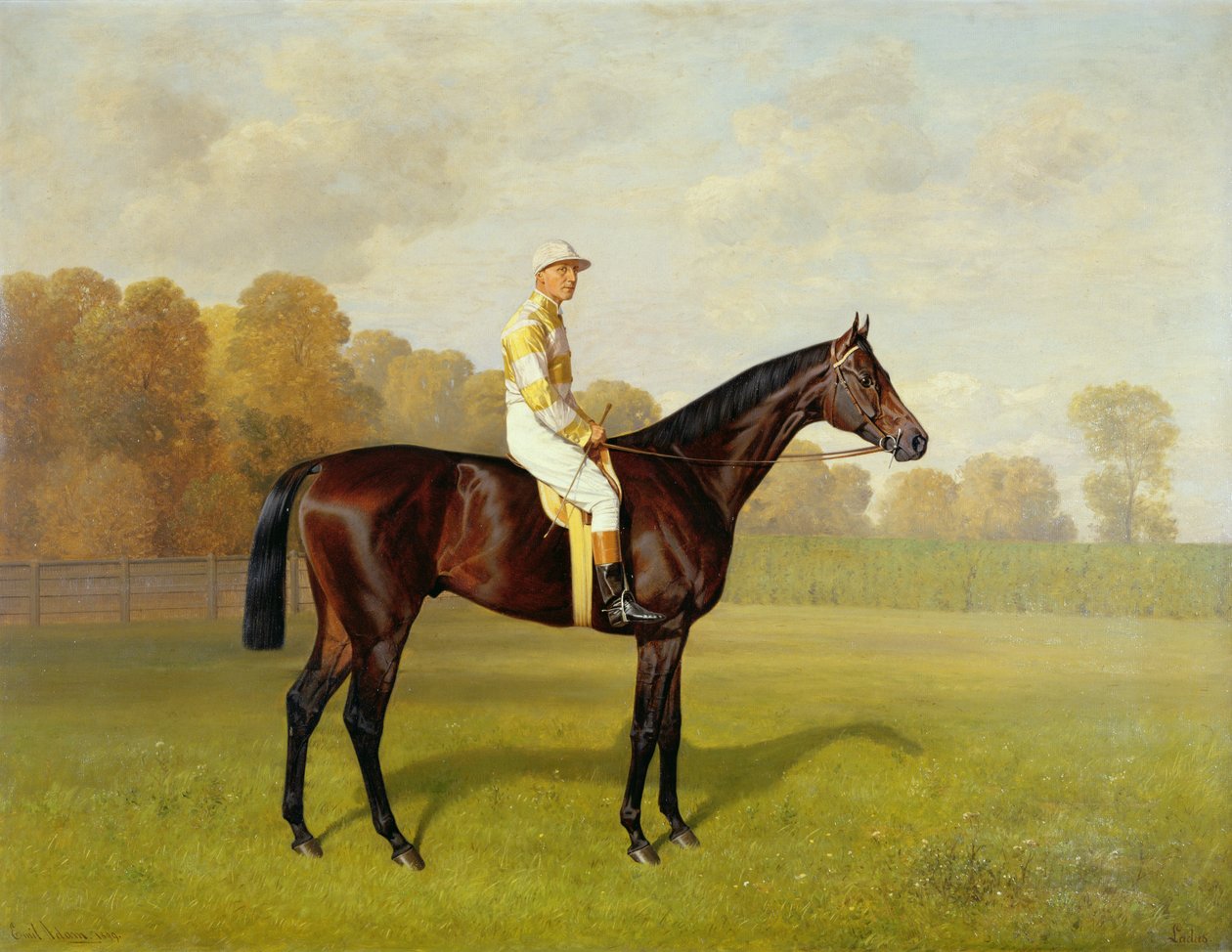 Ladas, vinnare av 1894 års Derby, 1894 (för detaljer se 188209) av Emil Adam
