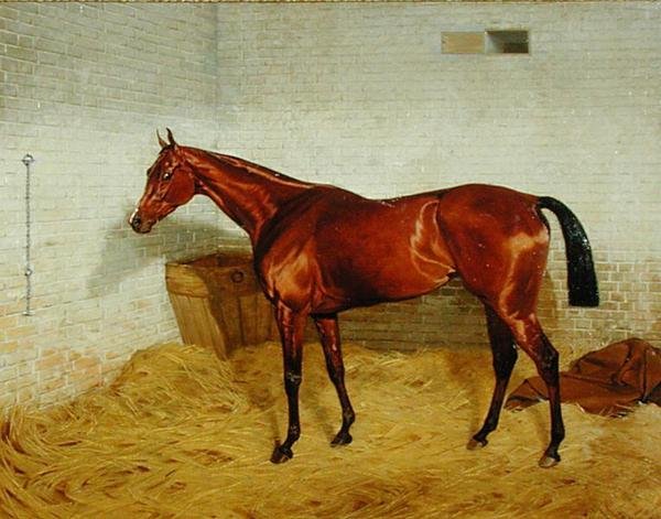 "Lonely", vinnare av 1885 års Derby av Emil Adam