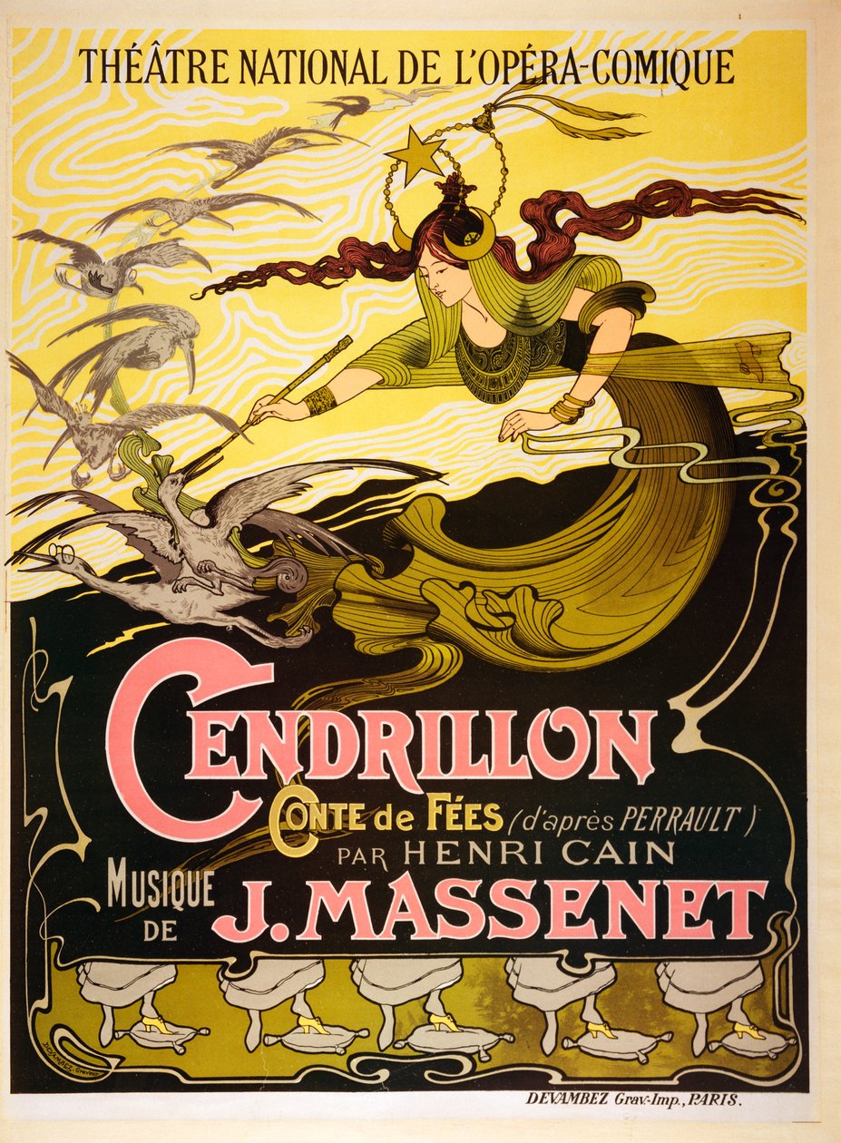 Cendrillon (Askungen), sagoopera från 1899 av Jules Massenet (12 maj 1842 - 13 augusti 1912) av Emil Bertrand