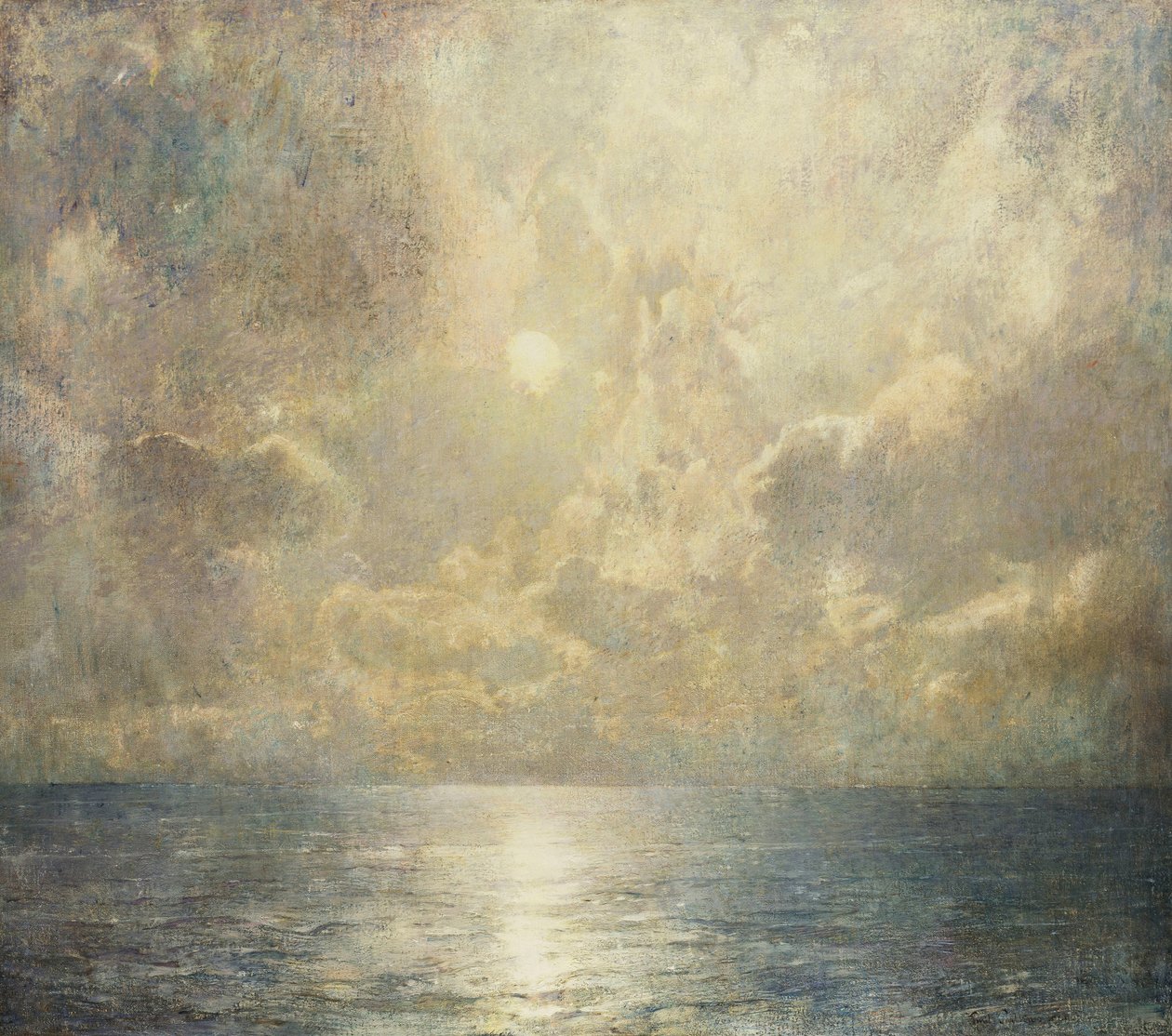 Månbelyst havslandskap av Emil Carlsen