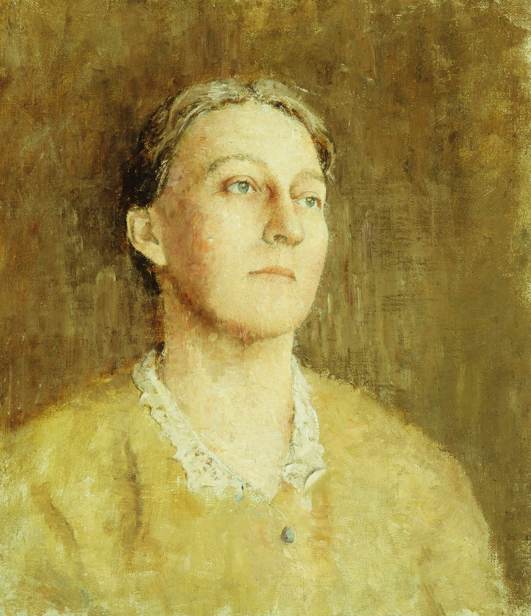 Porträtt av konstnärens fru av Emil Carlsen