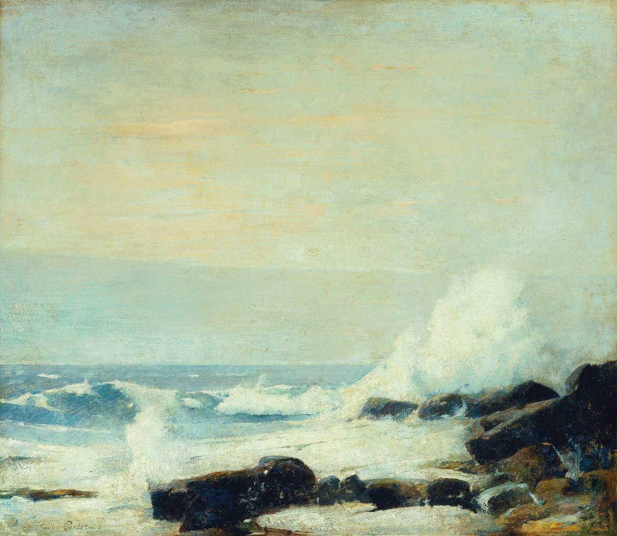 The Majestic Sea, ca 1907 (olja på duk) av Emil Carlsen