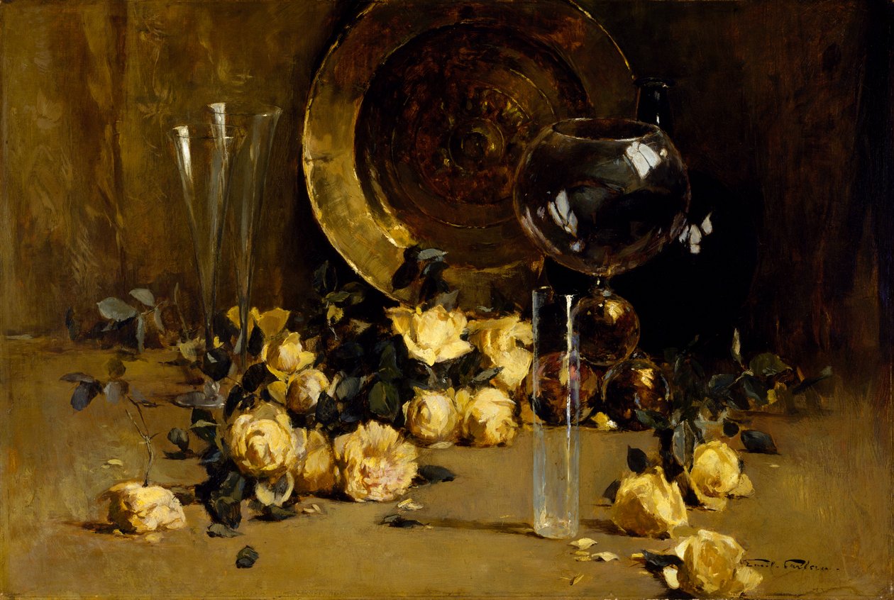 Gula rosor av Emil Carlsen