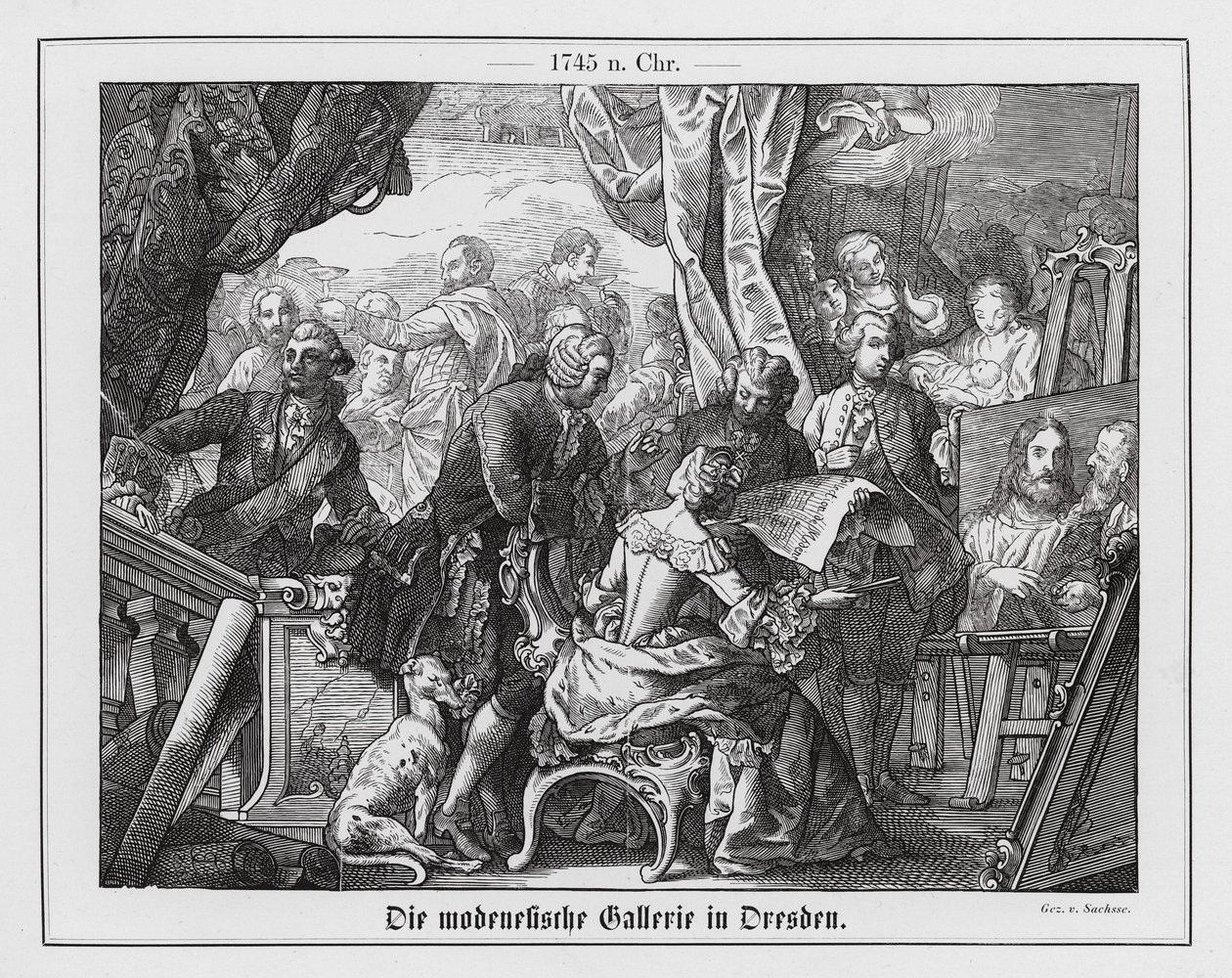 Det fashionabla galleriet i Dresden av Emil Eugen Sachsse