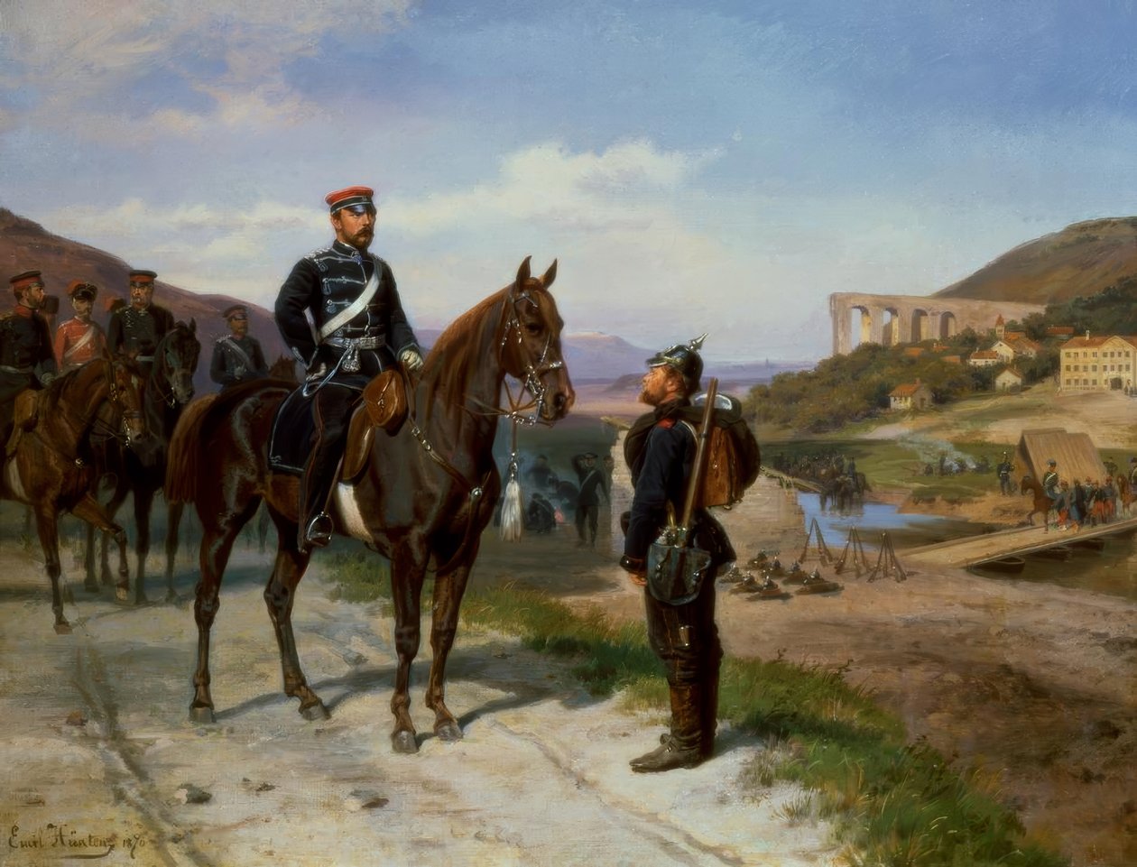 Möte med prins Friedrich Karl av Preussen av Emil Hünten