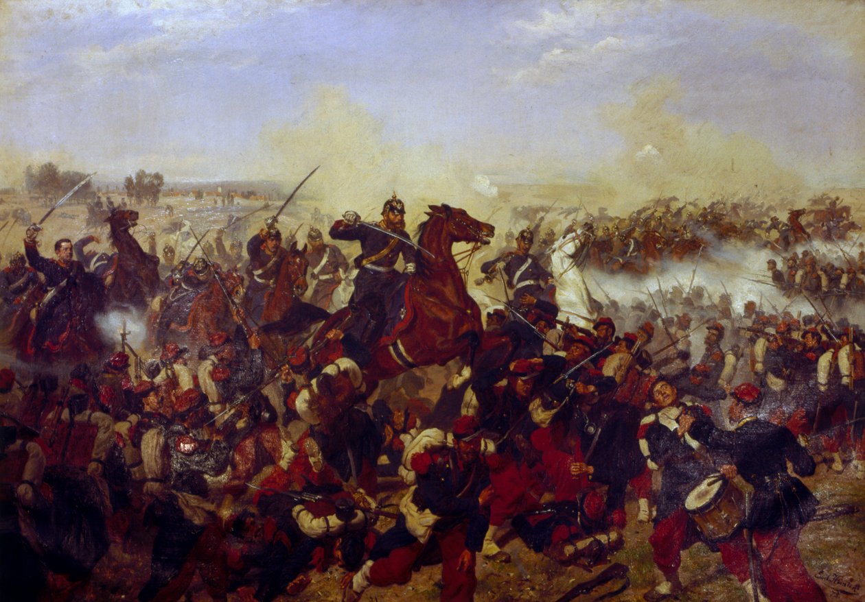 Slaget vid Mars de la Tour den 16 augusti 1870, 1878 av Emil Huenten