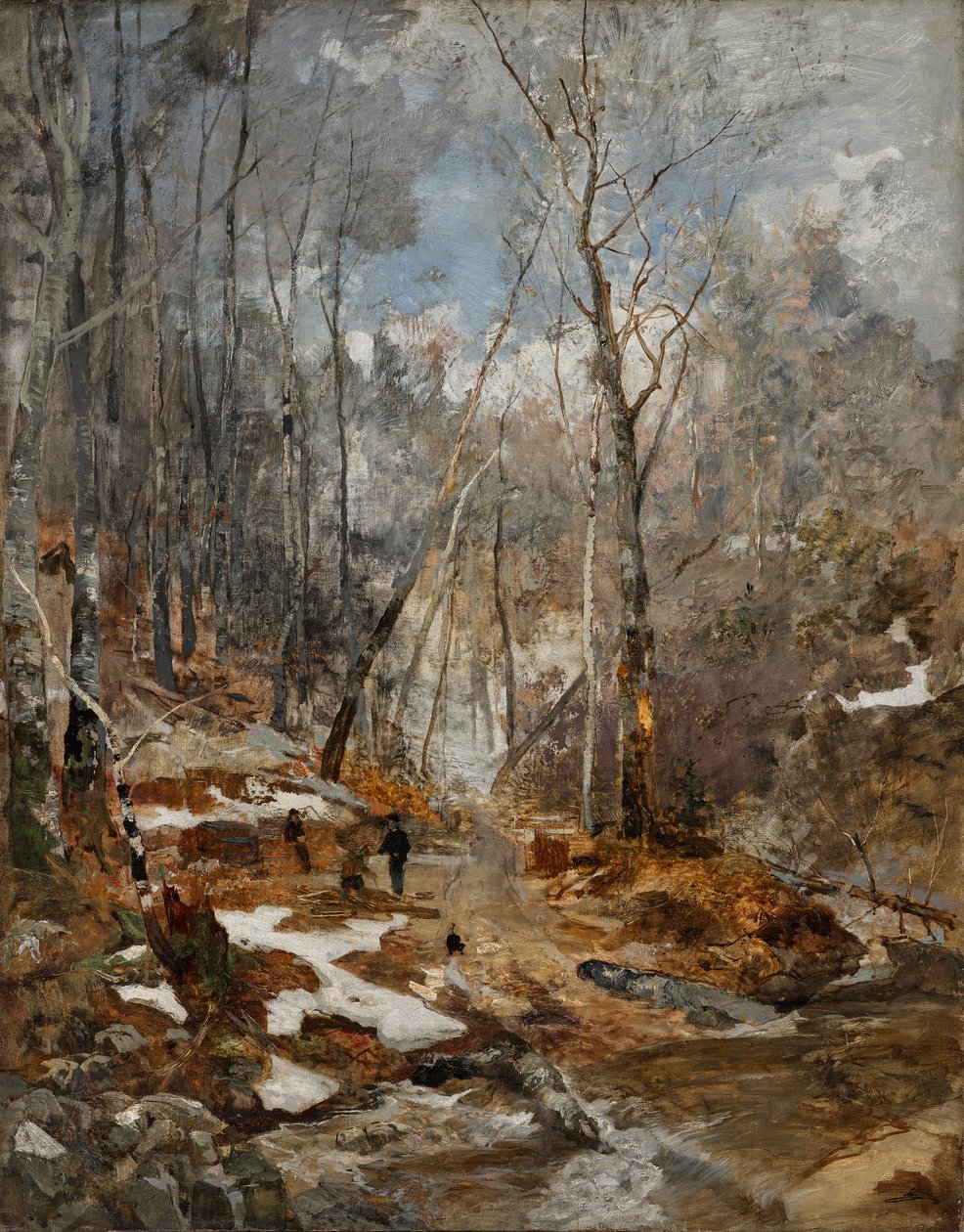 Februaristämning - tidig vår i Wienerskogen av Emil Jakob Schindler