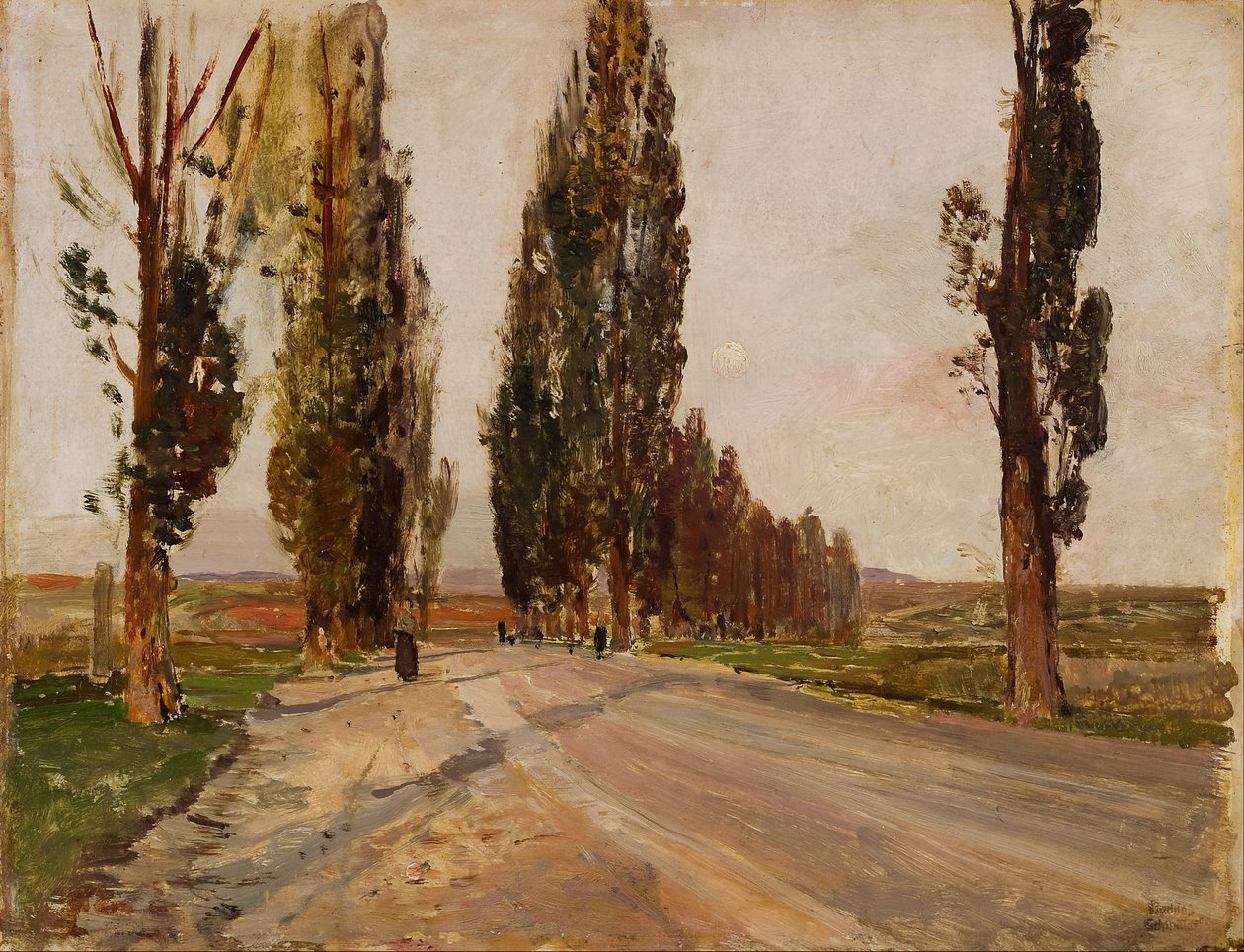 Poplar avenue nära Plankenberg av Emil Jakob Schindler