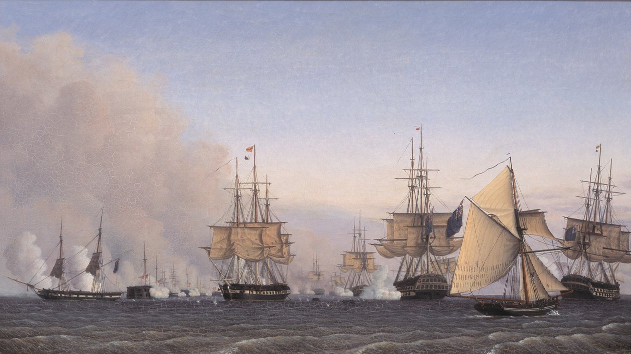 Slaget vid Reden den 2 april 1801 av Emil Normann