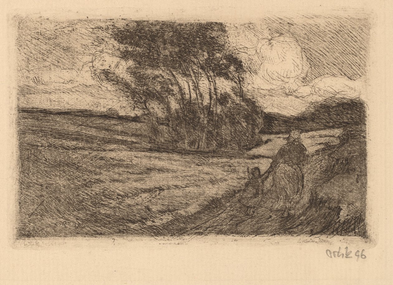 Åskväder (liten) av Emil Orlik