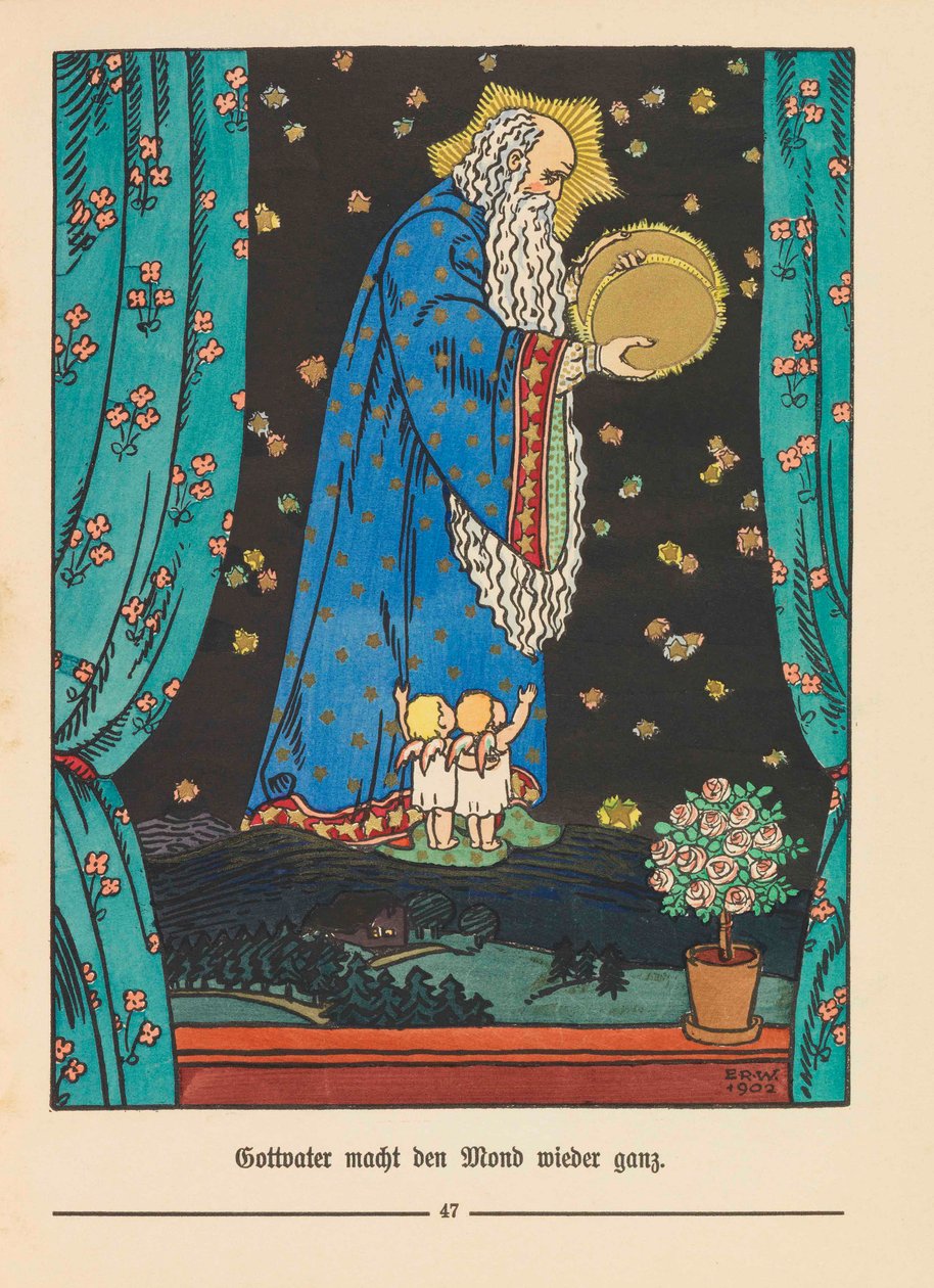 Illustration till Der Buntscheck av Richard Dehmel, 1904. av Emil Rudolf Weiss